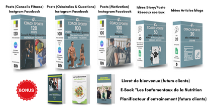 KIT Média sociaux - +320 Modèles pour COACH SPORTIF (CANVA)